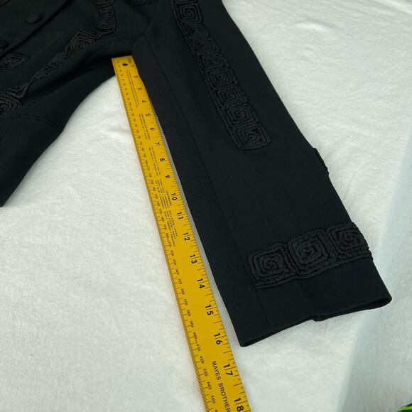 Orlando Rossi Vtg Blazer Women 8 Black Jacket Short 80s Aztec Southwest Career - Picture 9 of 10